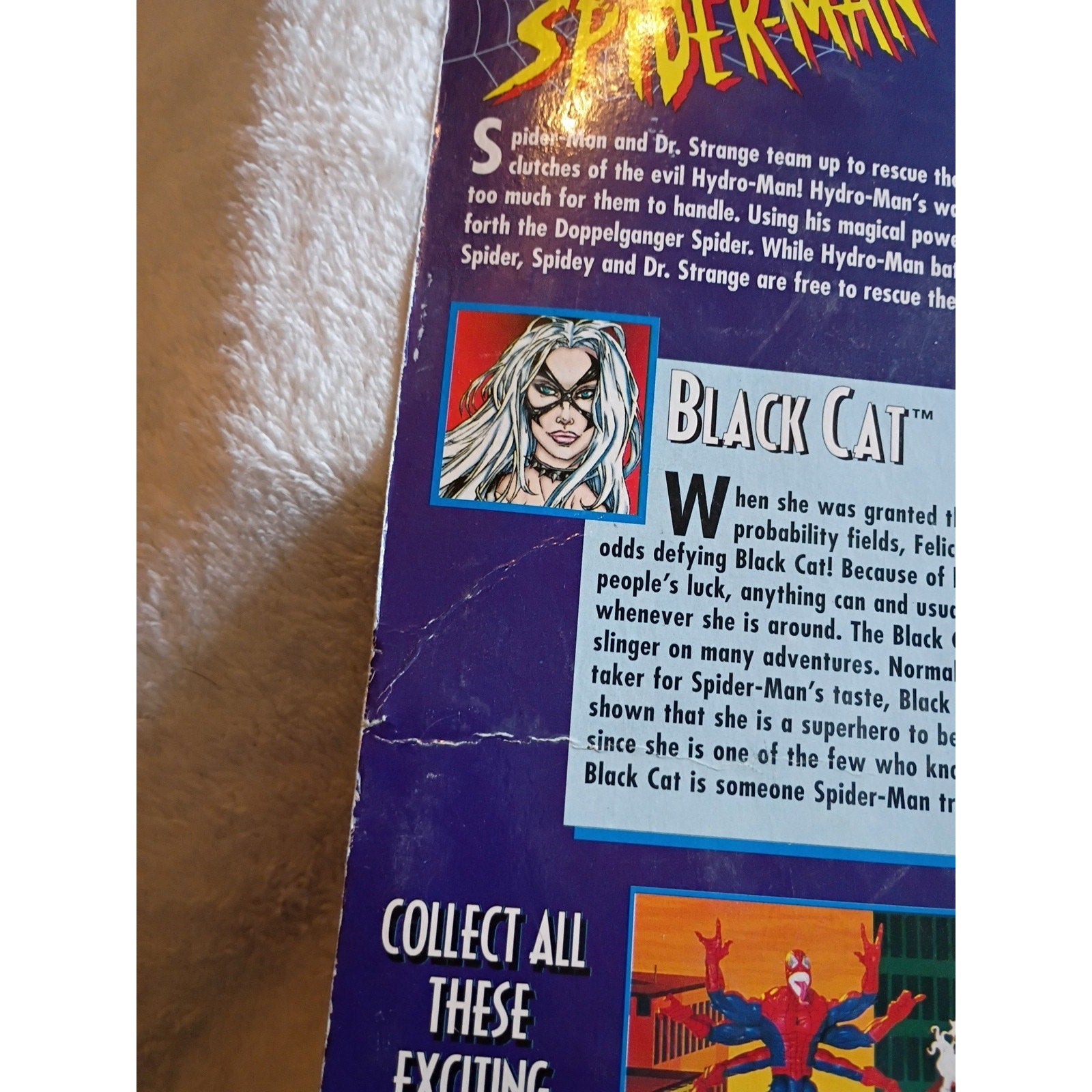 Spider-Wars Black Cat Action Figure New 1996 Spider-man Marvel Sealed Nib