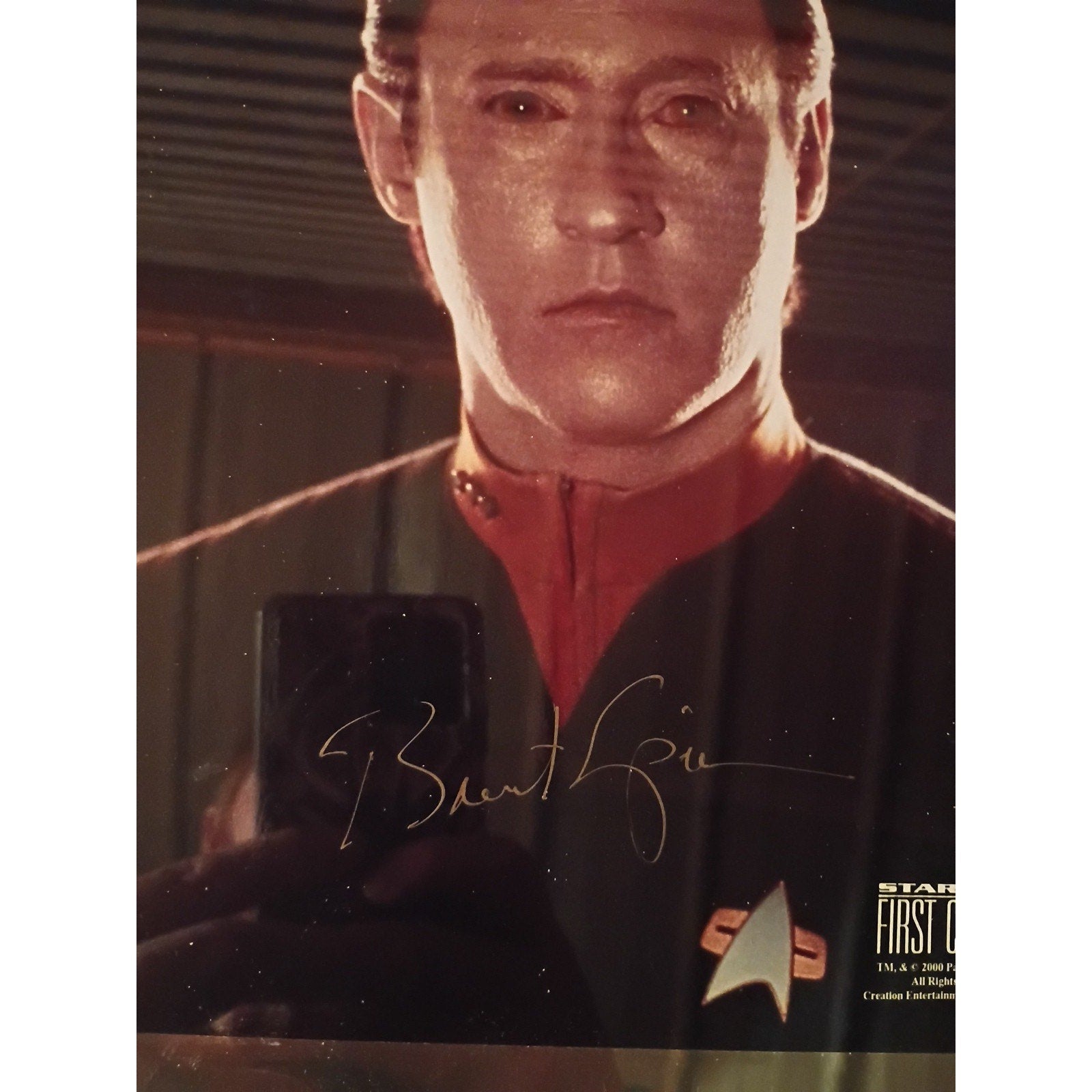 Star Trek First Contact Autographed Brent Spiner As Lt Com Data 8 X 10 Picture