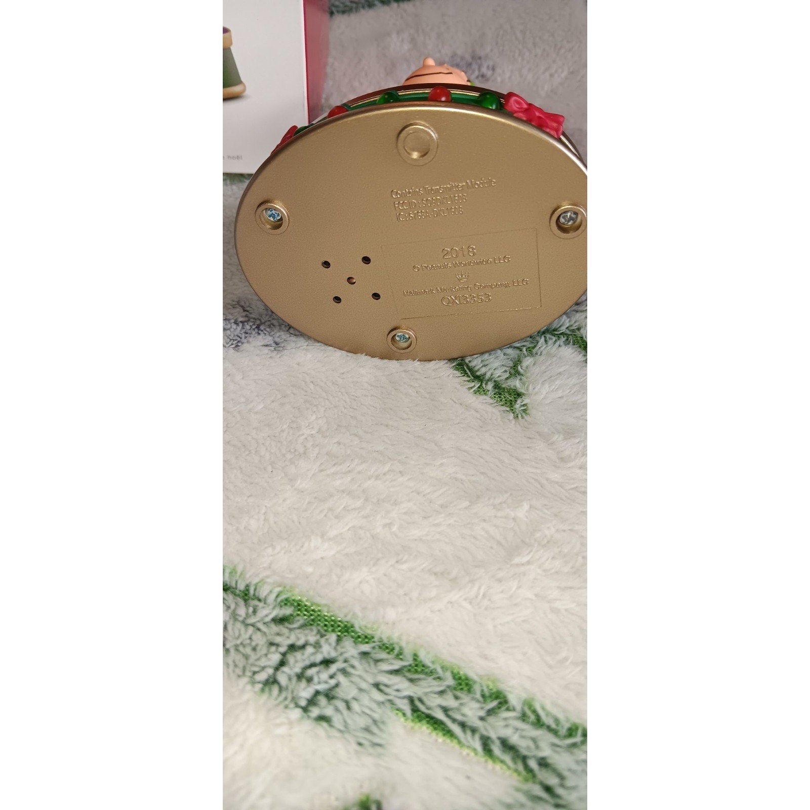 2018 Hallmark LINUS Storyteller Ornament Peanuts Charlie Brown Christmas Talking