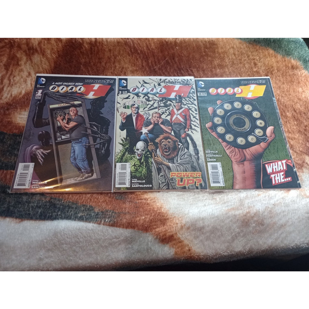 Dial H #'s 1-2, And 11 New 52 2012 High Grade DC Comic Books VF To NM Lot Of 3
