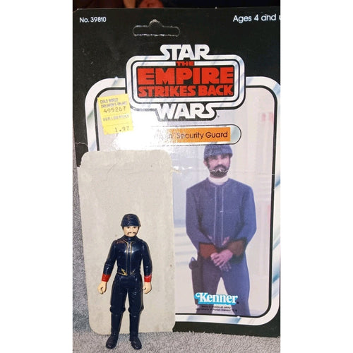 1980 Star Wars ESB Bespin Security Guard Back Card CUT Bubble Kenner Loose