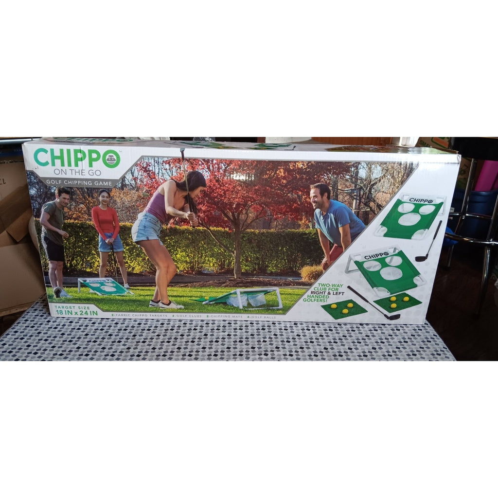 Chippo Golf Chipping Game On The Go - 2 Targets, 2 Clubs, 2 Mats, 6 Balls NEW