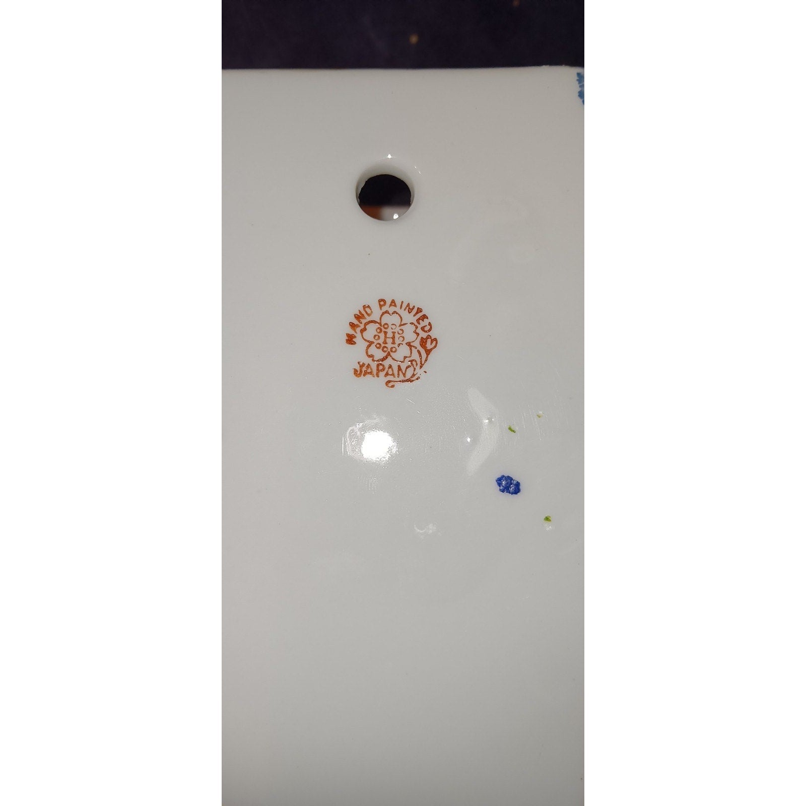 Vintage Japan Hand Painted Wall Vase Wallpocket Lusterware Peacock Beautiful