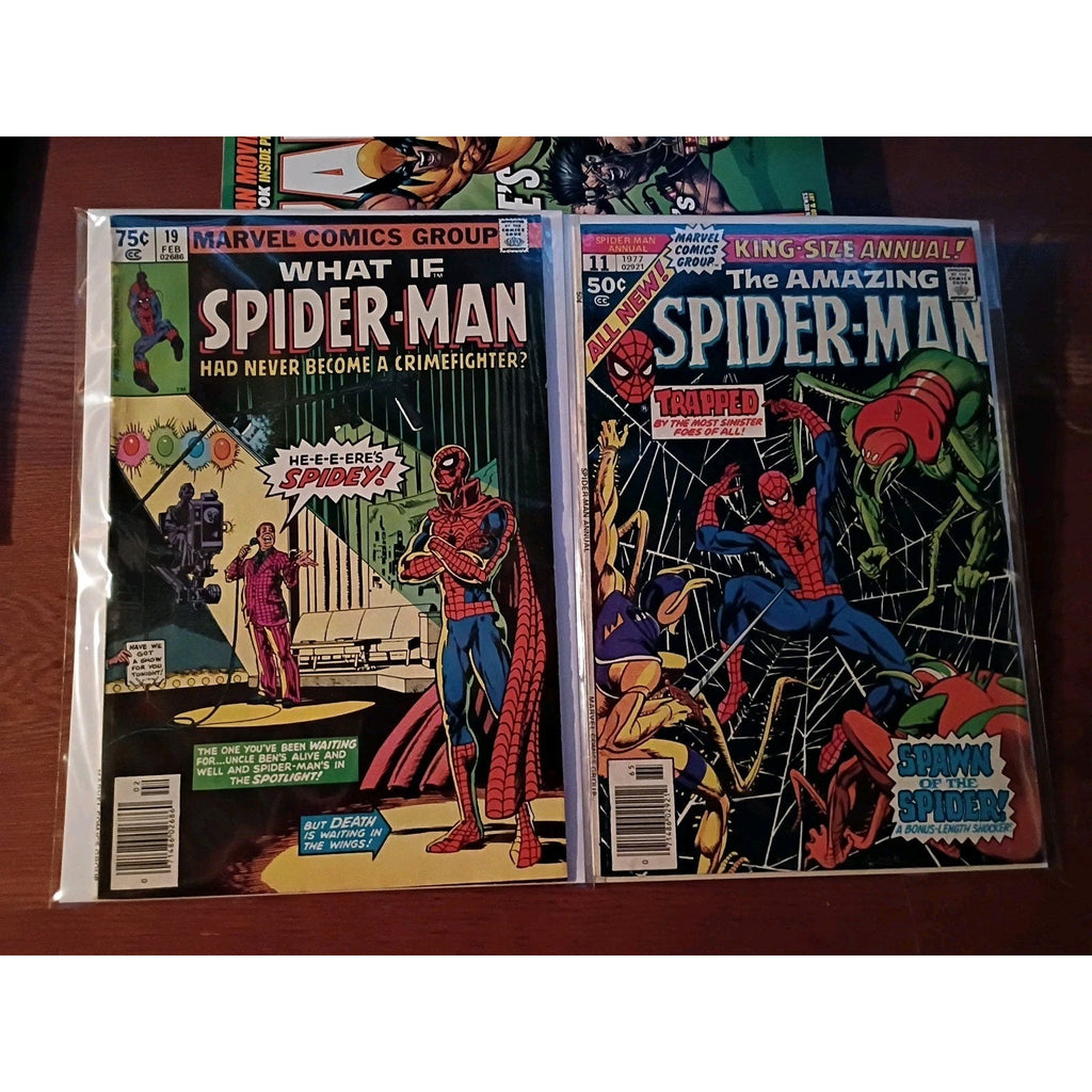 Spider-Man Lot Of 2 What If Spider-Man (1977) #19 Amazing Spider-Man Annual 11
