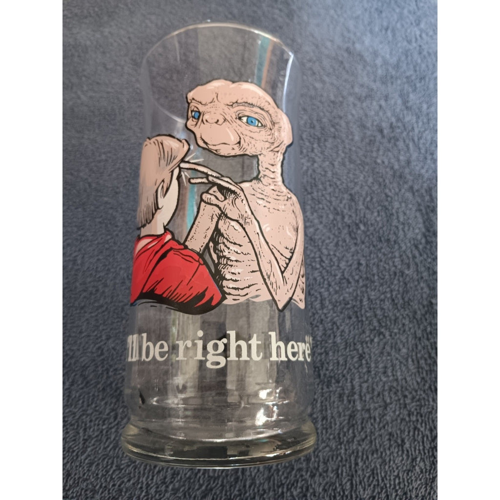 VINTAGE 1982 PIZZA HUT "E.T. The Extra-Terrestrial" Lot of 2 Glasses