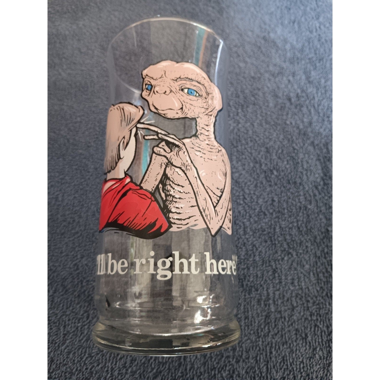 VINTAGE 1982 PIZZA HUT "E.T. The Extra-Terrestrial" Lot of 2 Glasses