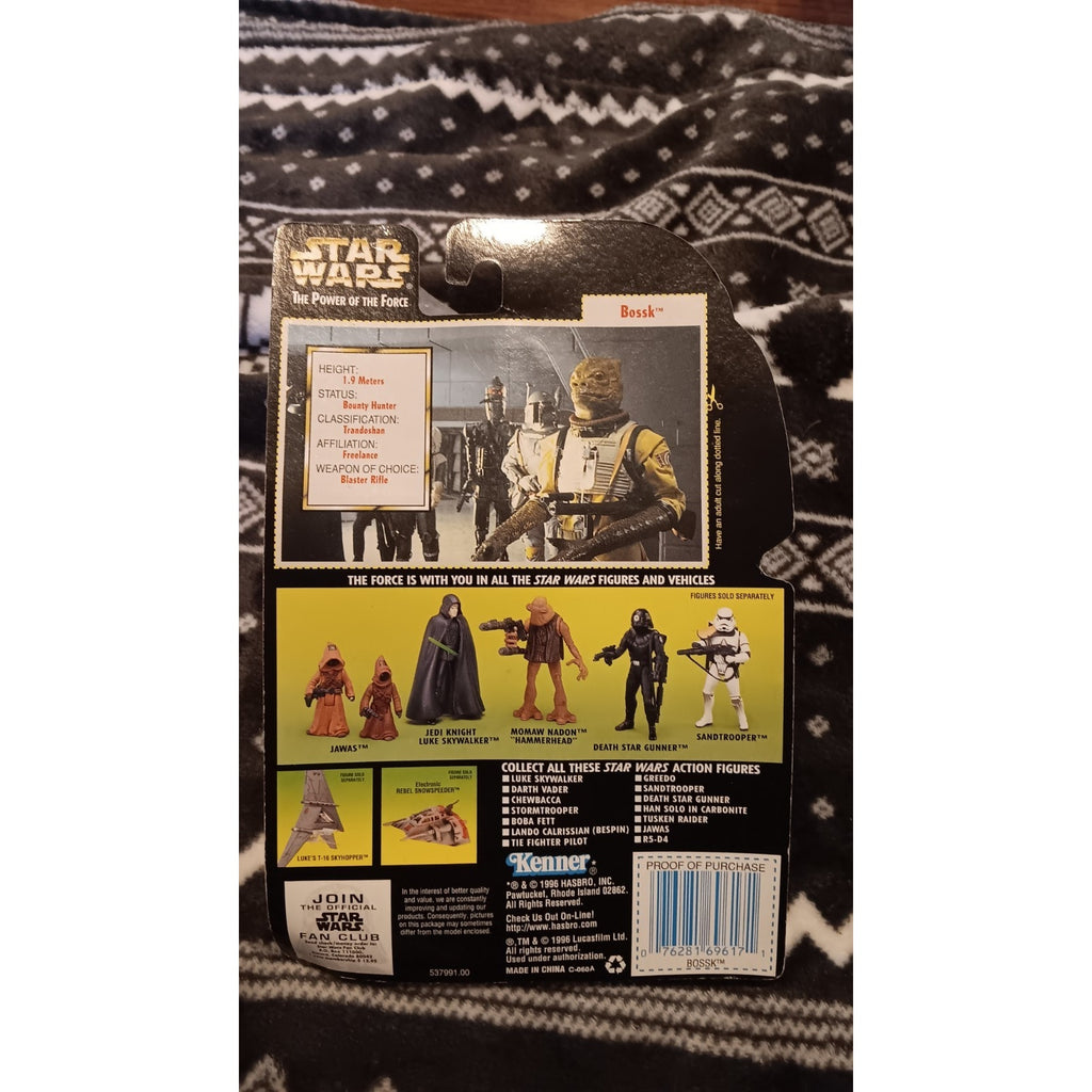BOSSK Star Wars Power of the Force Green Card Action Figure Kenner 1996 NEW