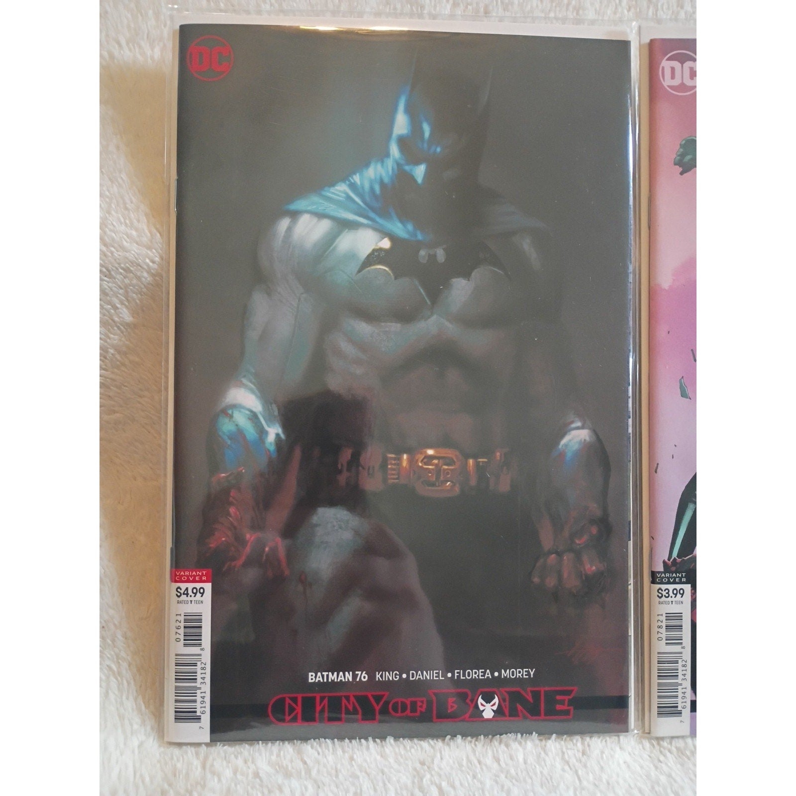 DC Comics Batman #76 And #78 Comic Book Variant Covers High Grade City Of Bane
