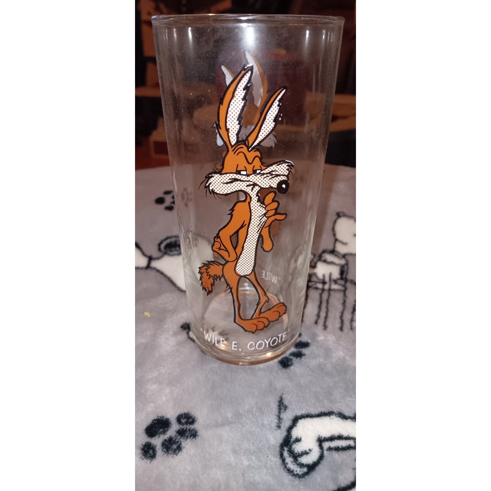 Warner Brothers Looney Tunes 1973 Pepsi Collector Series Glasses Wile E Coyote