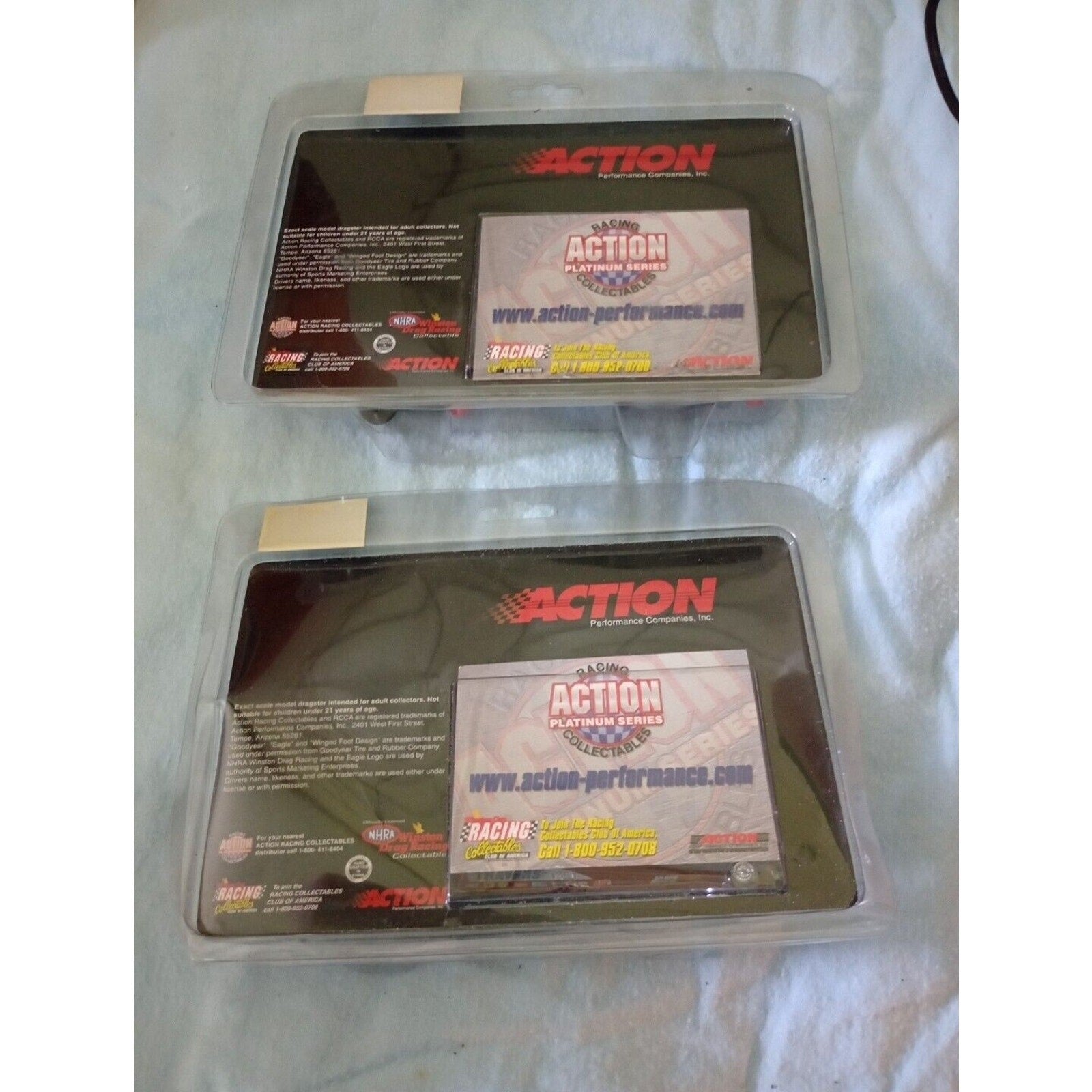 1997 Action Kenny Bernstein Budweiser And Blaine Johnson Traverse Dragsters Duo