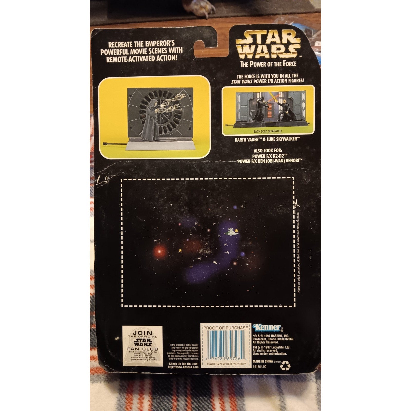 Kenner Star Wars POTF Electronic Power F/X Emperor Palpatine 3.75" Figure Sealed