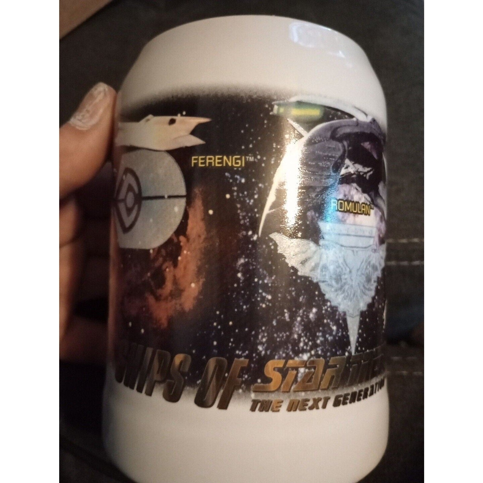 star trek 30th anniversary Spencer Gift Collection Ships Of Star Trek Mug Stein