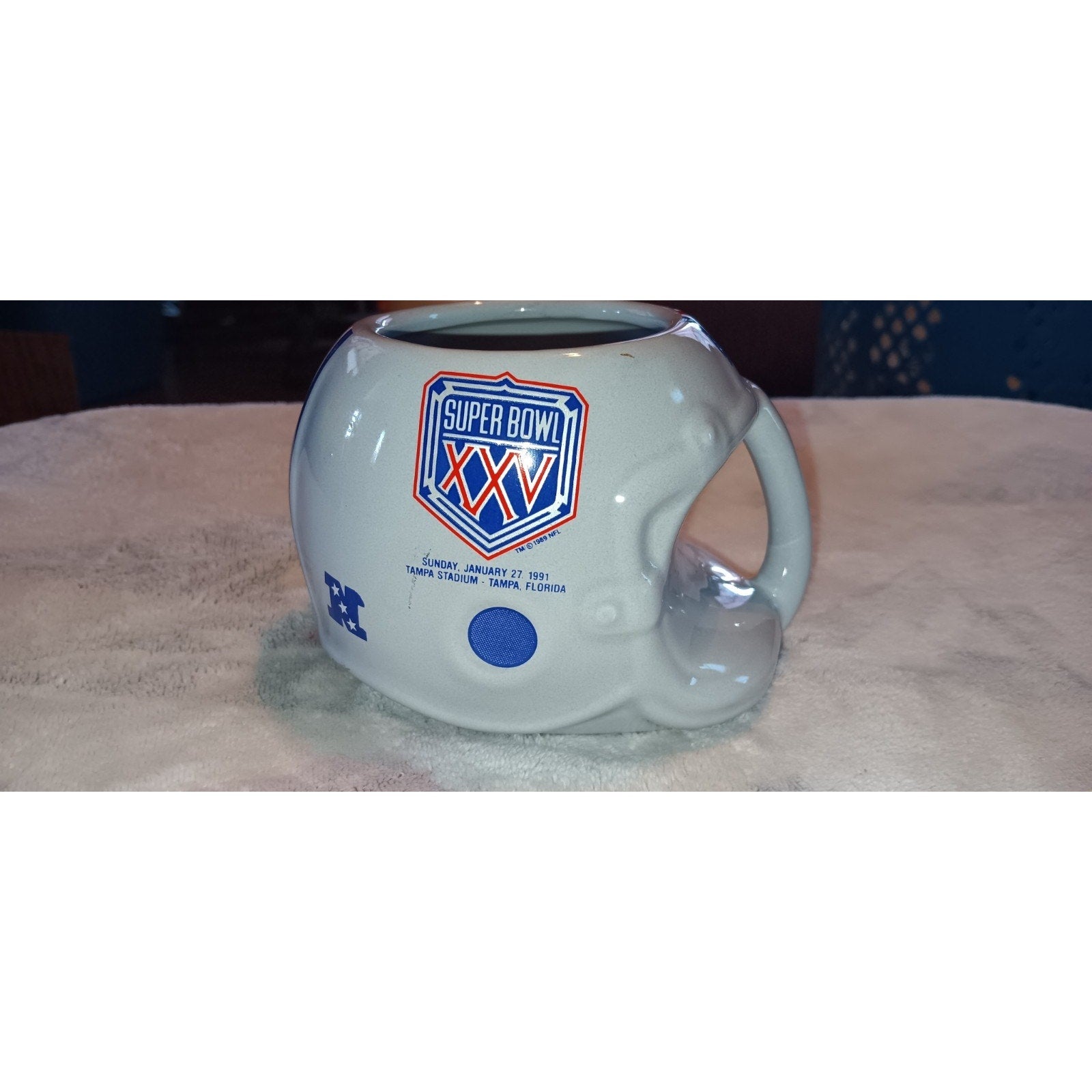 1991 Super Bowl XXV Helmet Mug NFL Sports Concepts New York Giants Buffalo Bills