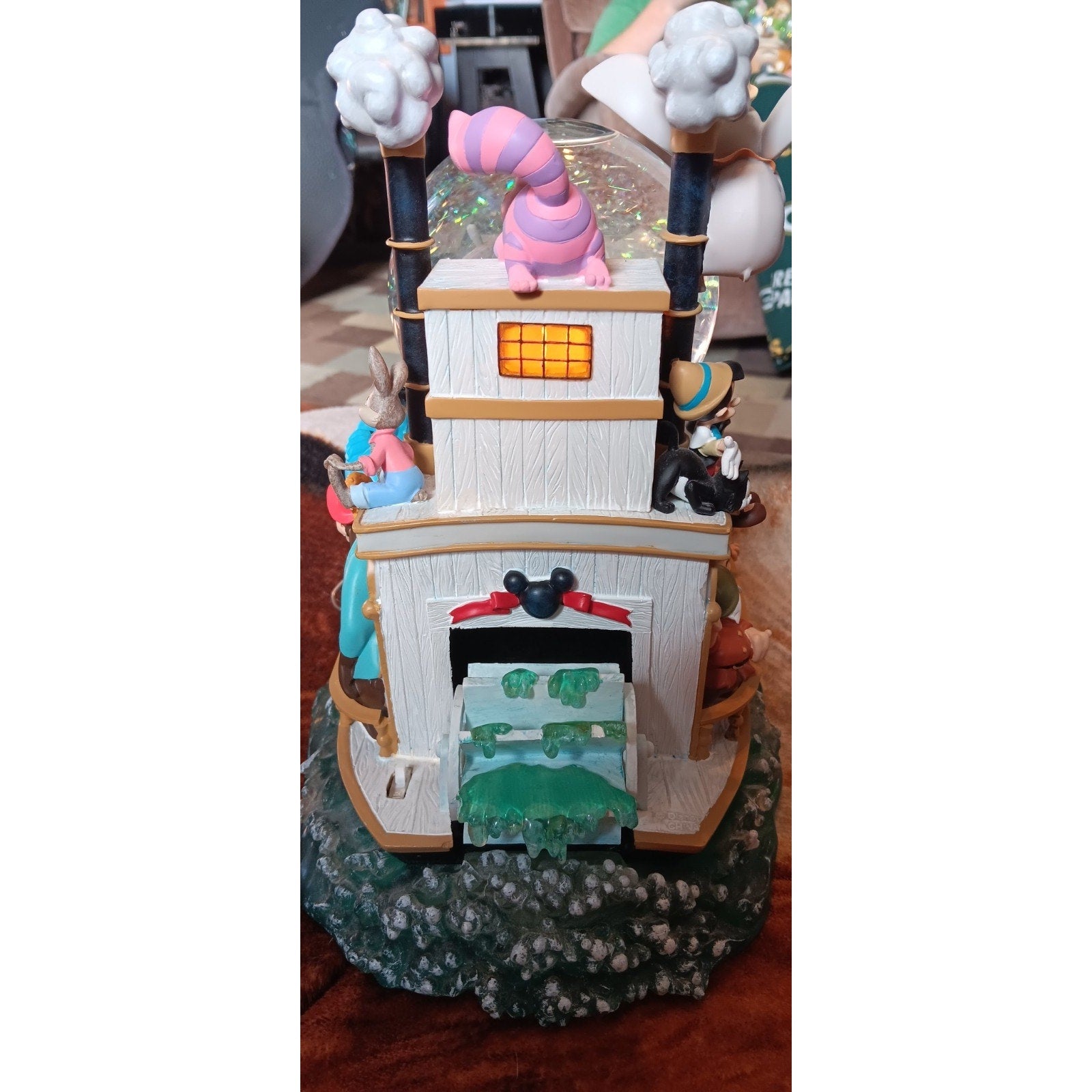 Disney Mickey's 75th Anniversary Steamboat -Mickey Mouse March Musical Snowglobe