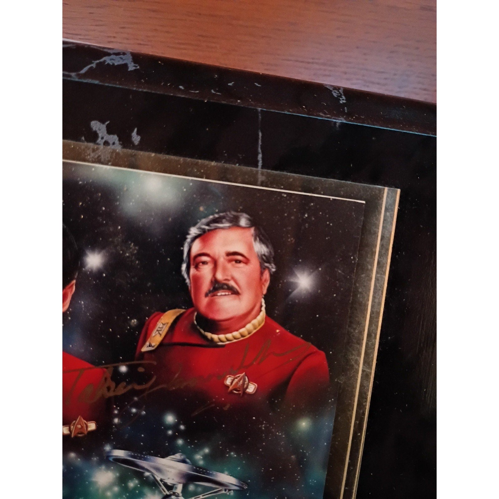 🔥 Star Trek "Fab Four" Plaque, Autographed - Doohan, Koenig, Takei, and Nichols