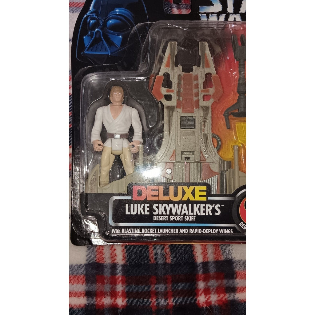 Star Wars Deluxe Luke Skywalker's Desert Sport Skiff Rebel Alliance 1996 NEW