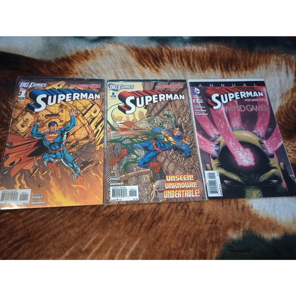 SUPERMAN New 52 #1-2, 18-23+23.1-23.4+Ann 2 DC Comics Lot Of 13 VF To NM