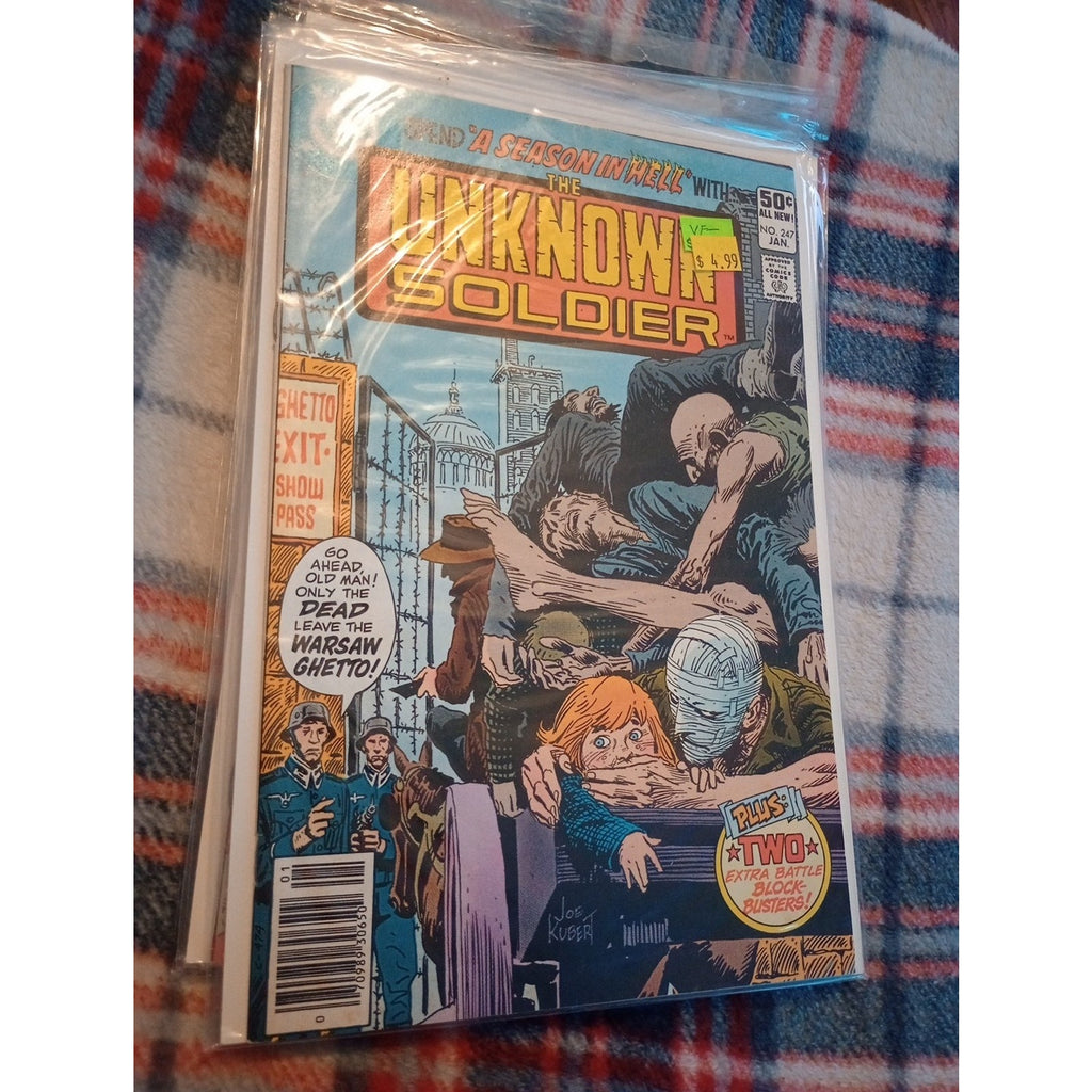 Unknown Soldier Comic Lot #s 211,214,216,228,247 Lot Of 5 DC War Comics FN 1970s