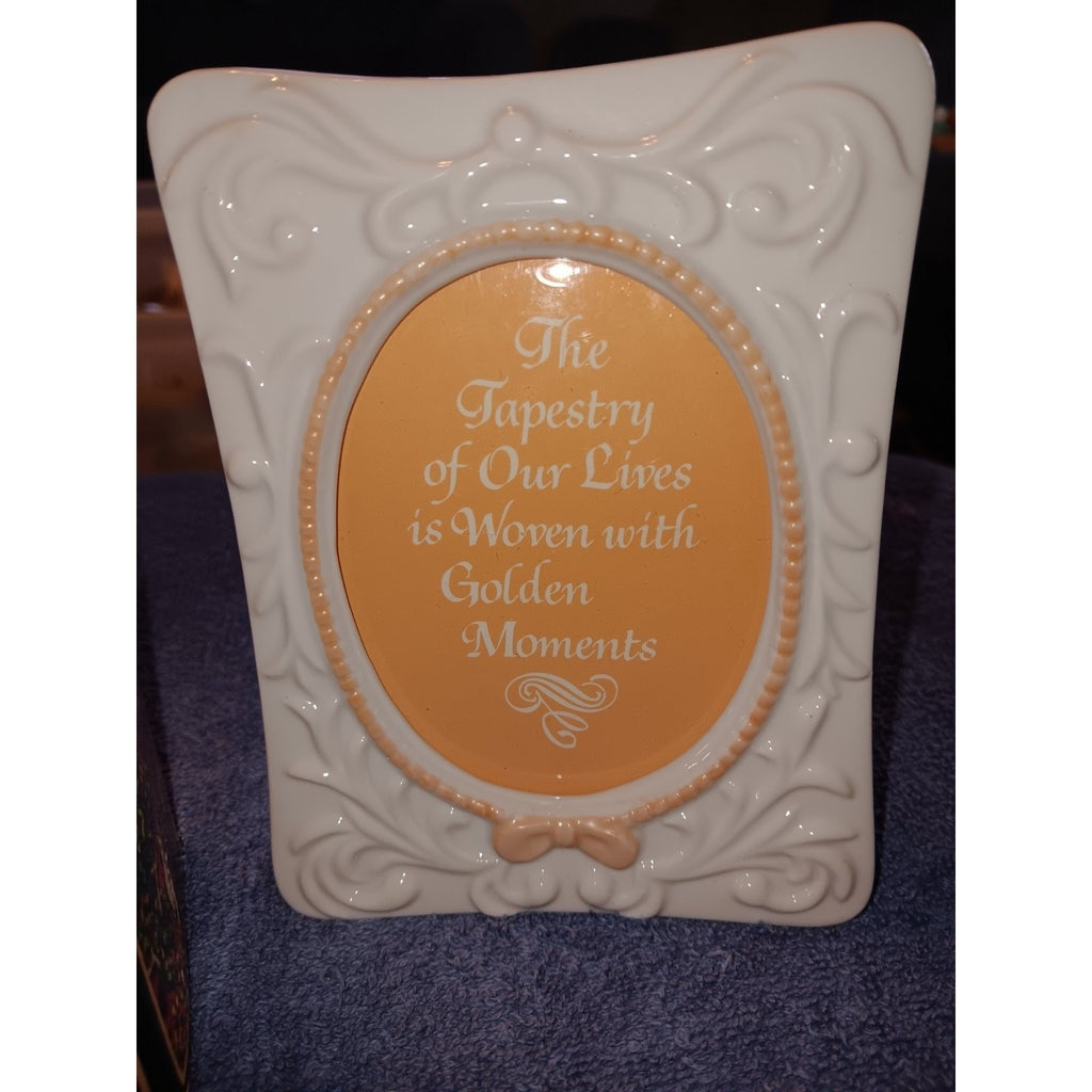 AVON Vintage Tapestry Collection Porcelain Picture Frame 1981 5" With Box
