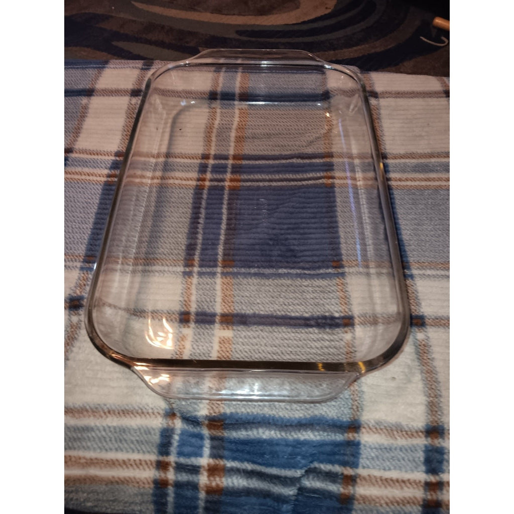 Vintage PYREX #233-R Clear Glass 13x9x2 3Qt 3L Casserole/Baking Dish Lasagna Pan