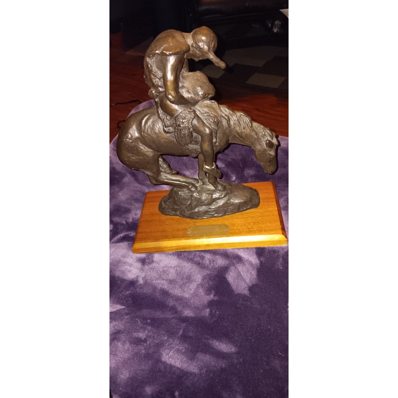 Vintage J. E. Fraser End Of The Trail Western Sculpture Native Statue Rare Find