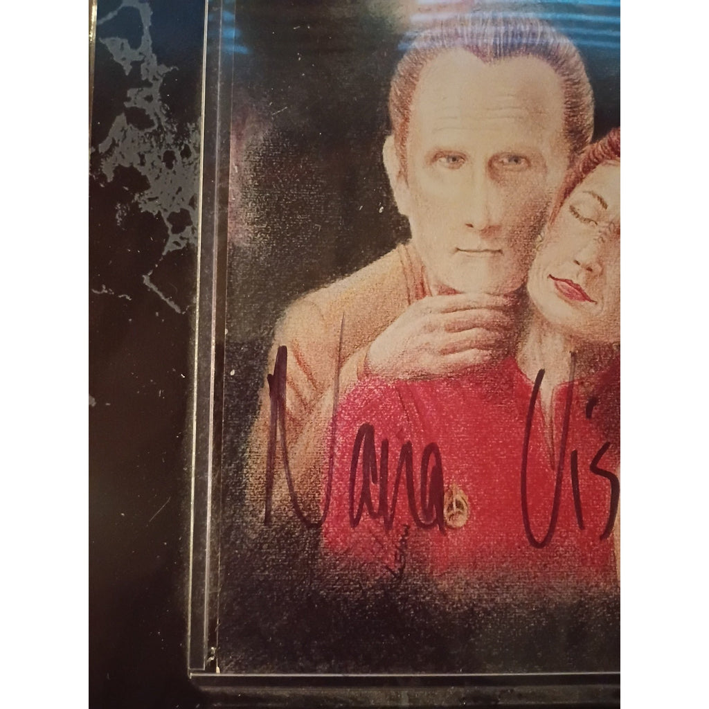 Autographed photo of Nana Visitor(Maj Kira) and Rene Auberjonois (Odo) Star Trek