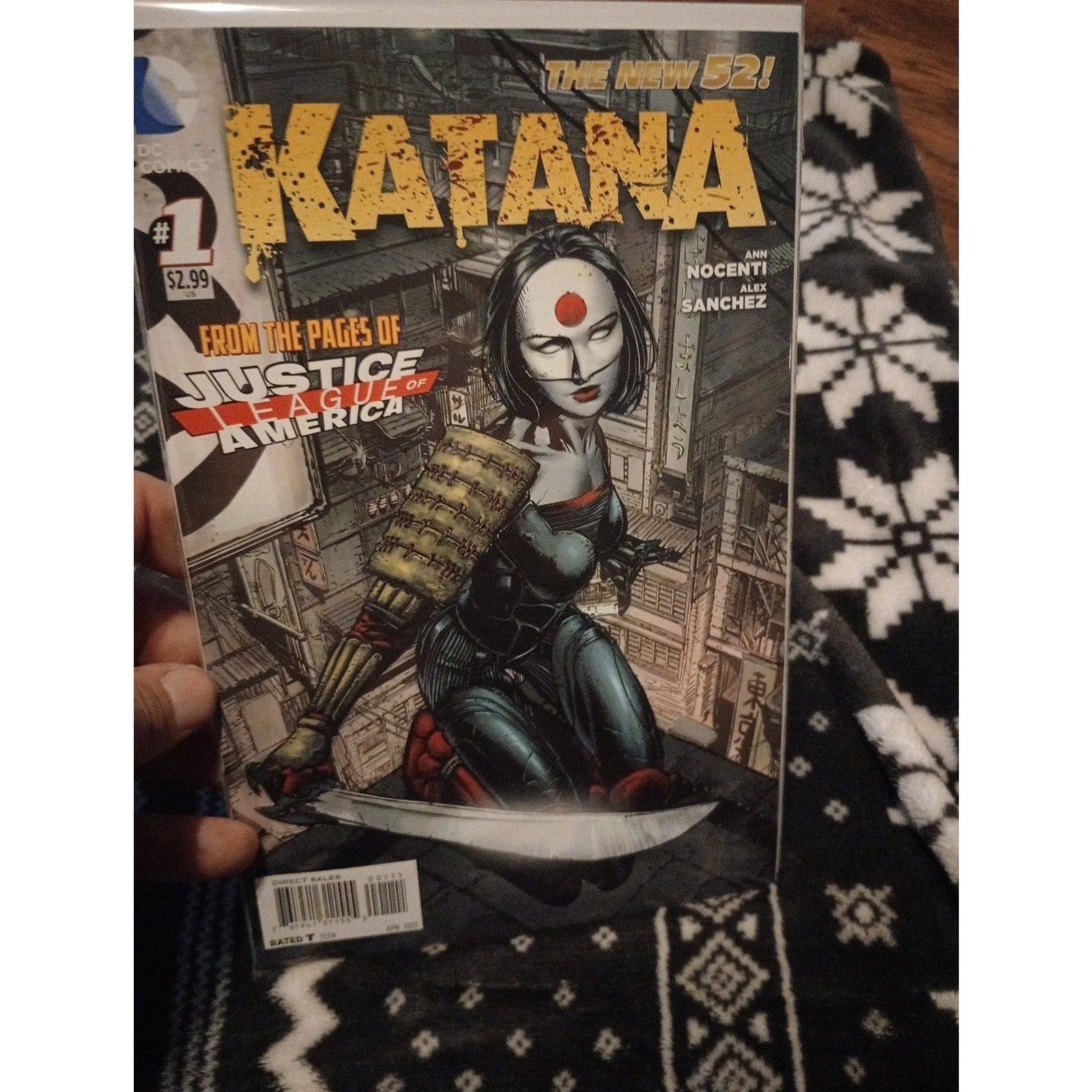 DC Comics The New 52 Katana #1-3 Justice League Of America. NM Lot Of 3