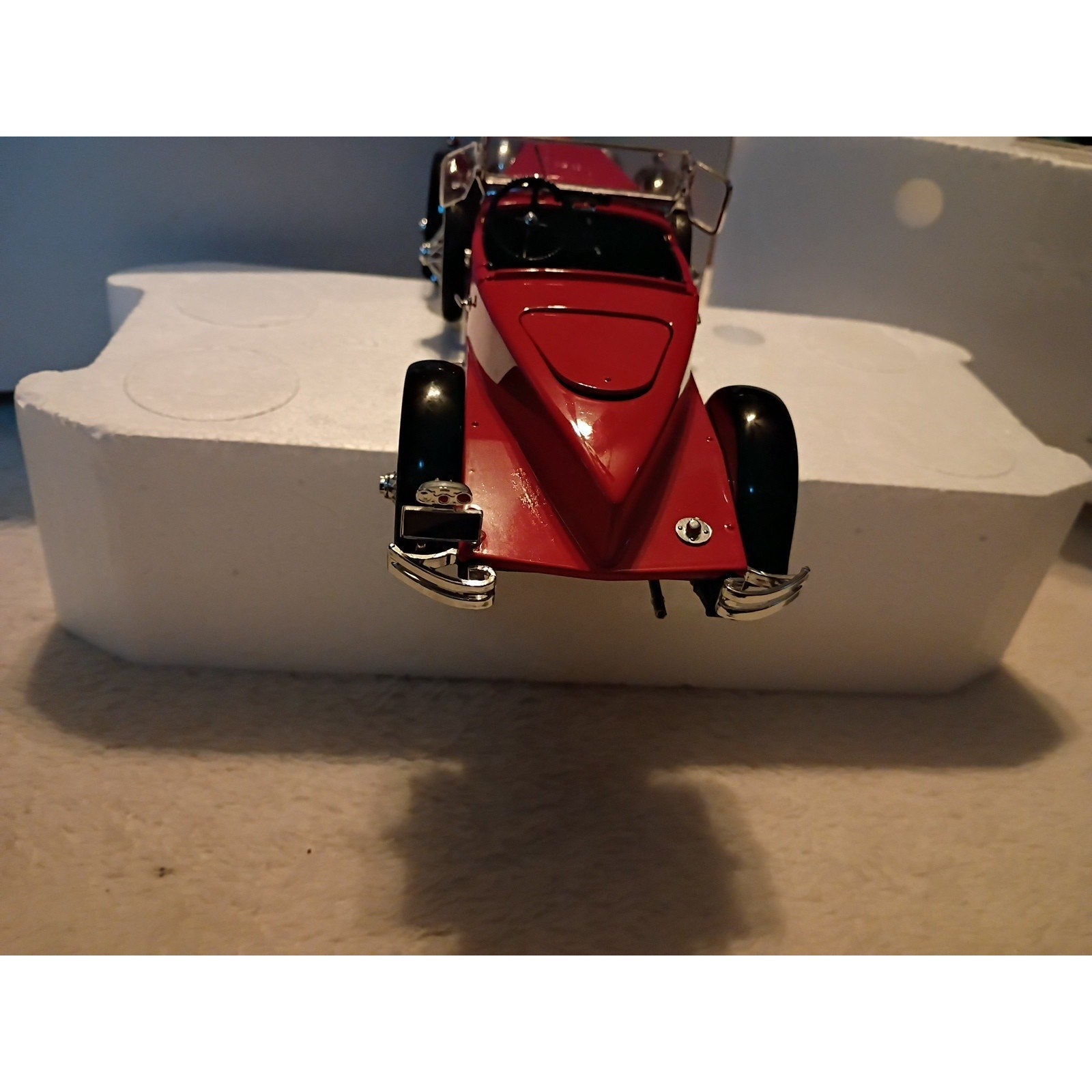Franklin Mint Precision Model 1928 Stutz Black Hawk Boatail Speedster Red/Papers