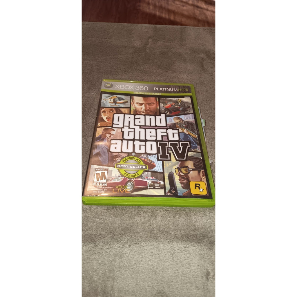 Grand Theft Auto IV Microsoft Xbox 360 Complete With Guide Book And Map