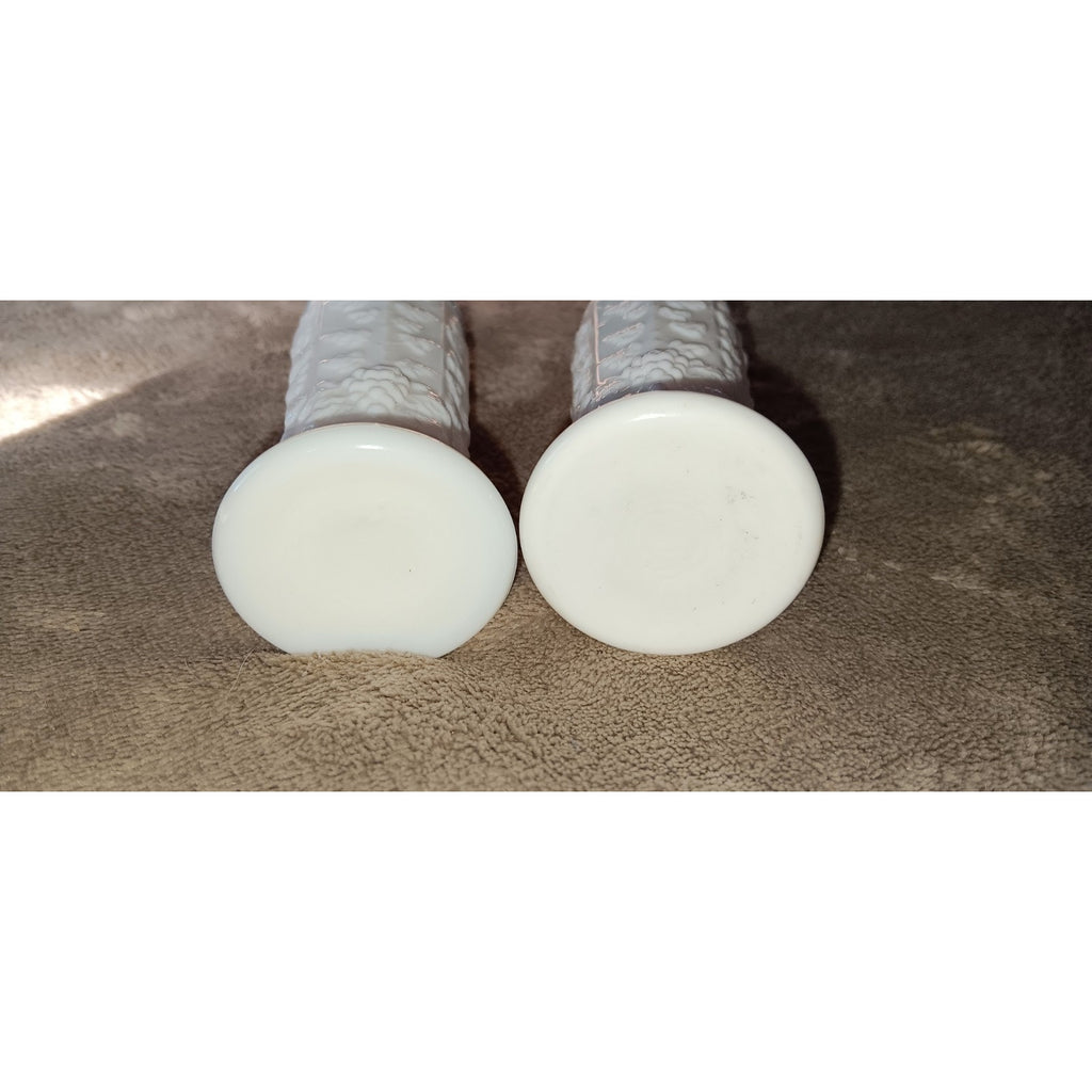 Westmoreland Milk Glass Paneled Grape Salt & Pepper Shakers