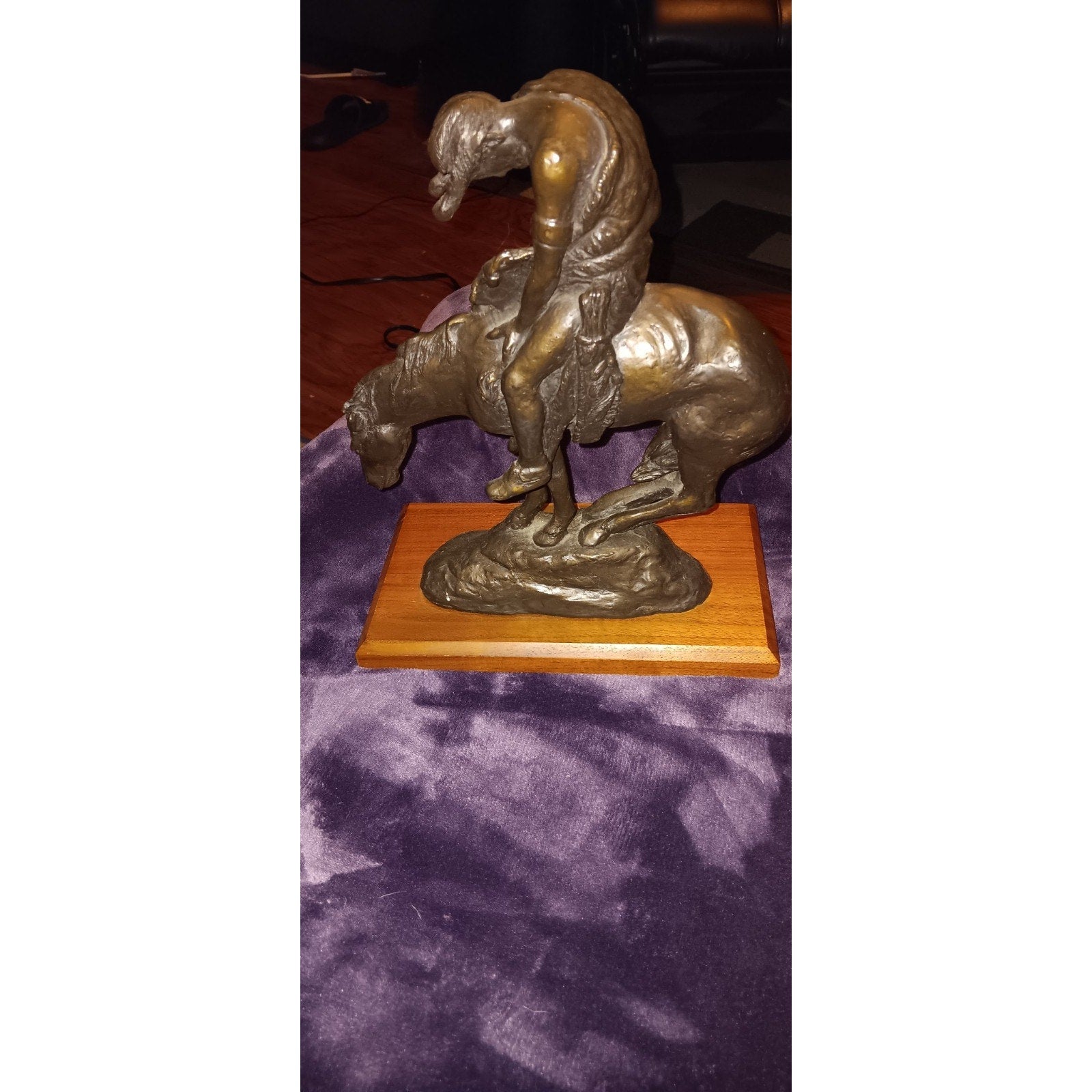 Vintage J. E. Fraser End Of The Trail Western Sculpture Native Statue Rare Find
