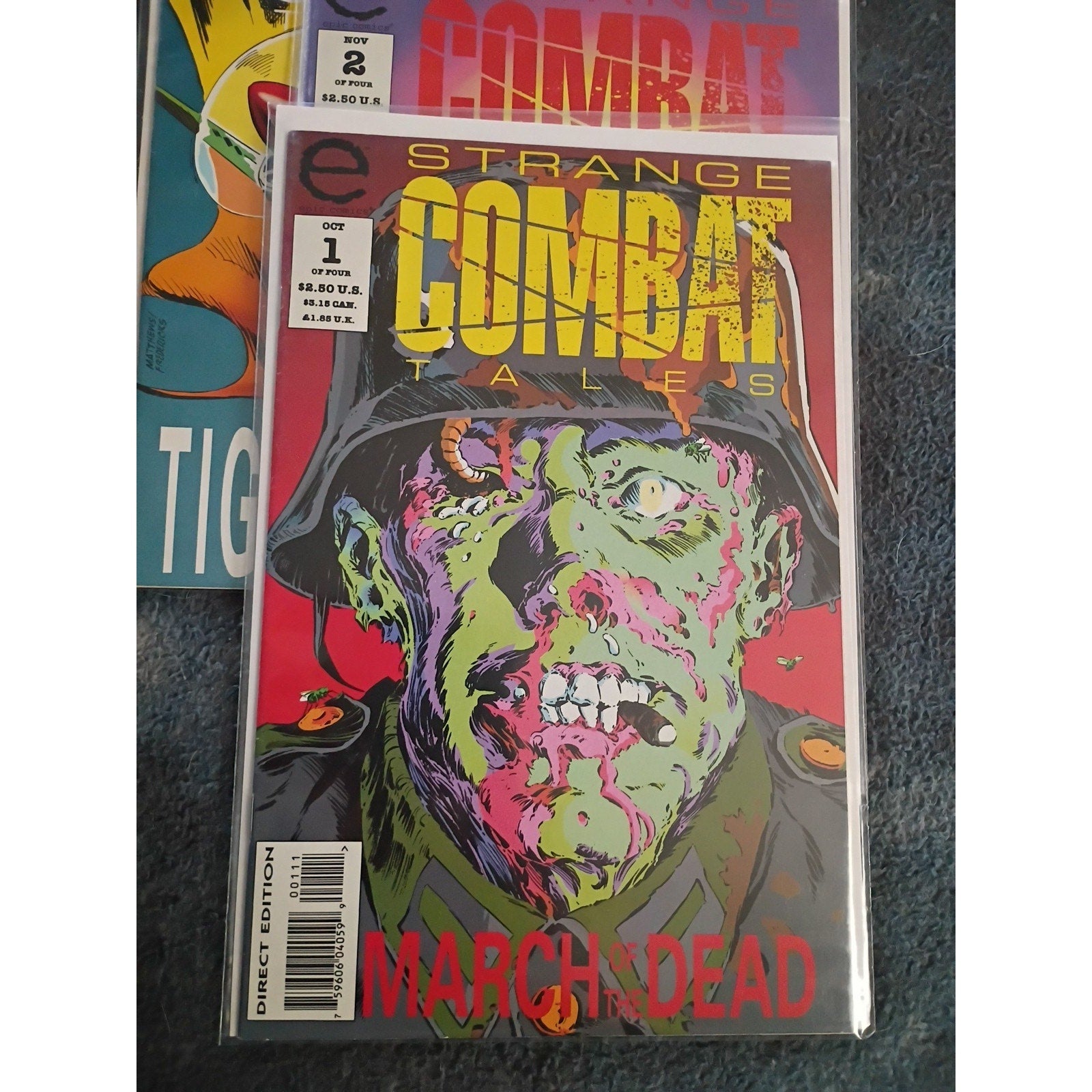 Strange Combat Tales #1-3 (Epic Comics 1993) Vf-NM Condition