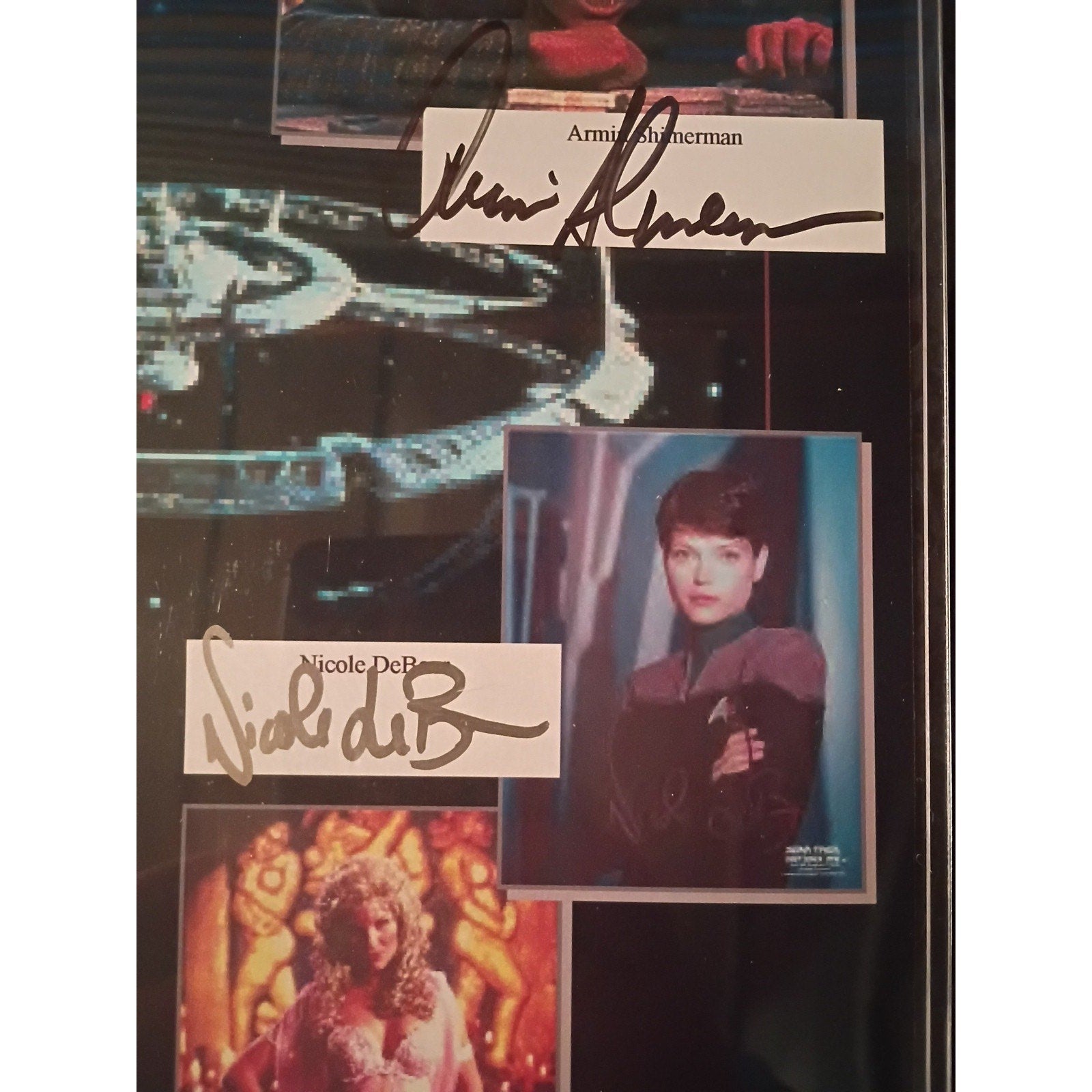 Star Trek Love Trek 2001 Autographed Plaque 5 Signatures In Person Signing 13x11