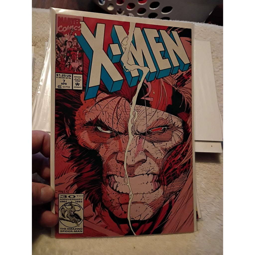 x-men comic book lot marvel 1991 #2,3,6,7,8 Magneto Ghost Rider Gambit Vf To NM