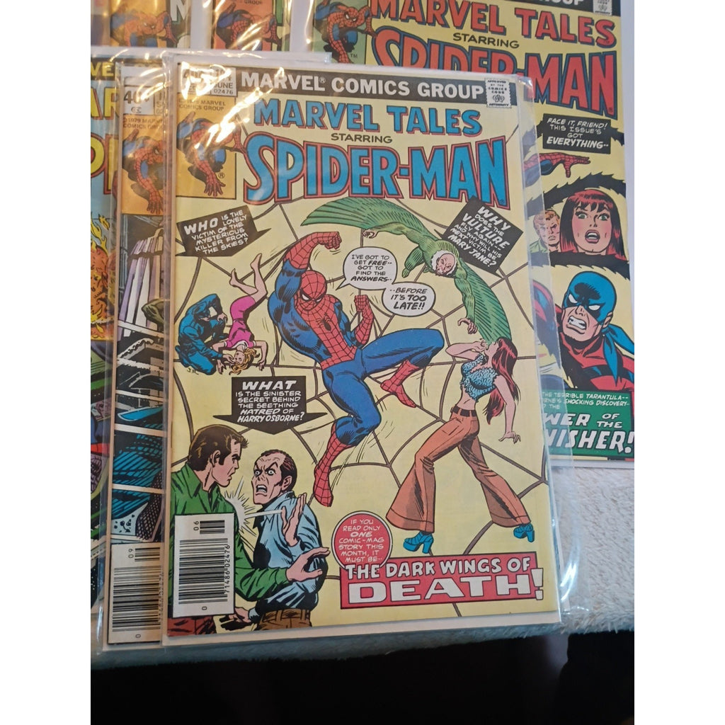 Spider-Man In Marvel Tales Lot Of 8 #102,104,107,110,112,113,114,119 FN To VF