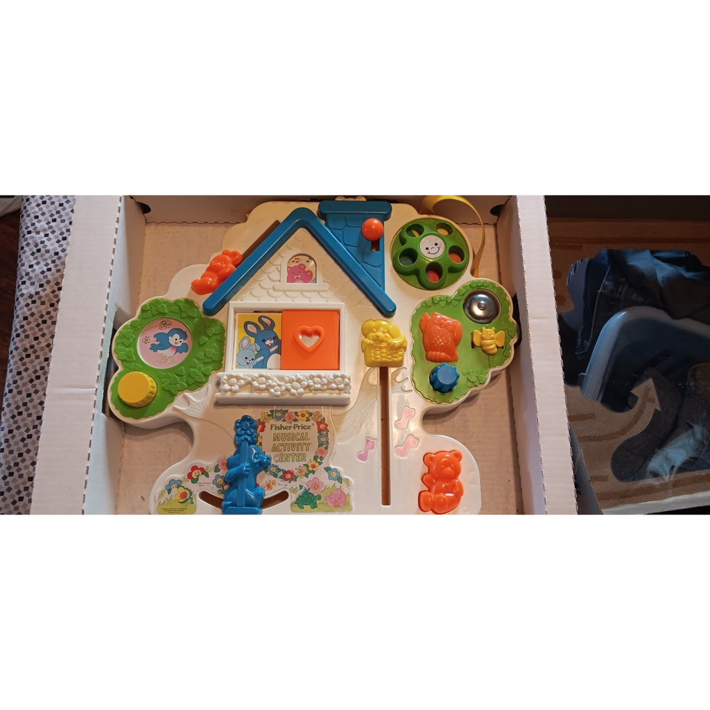 VTG Fisher Price Musical Activity Center #1100 In Original Box With Manual 1985