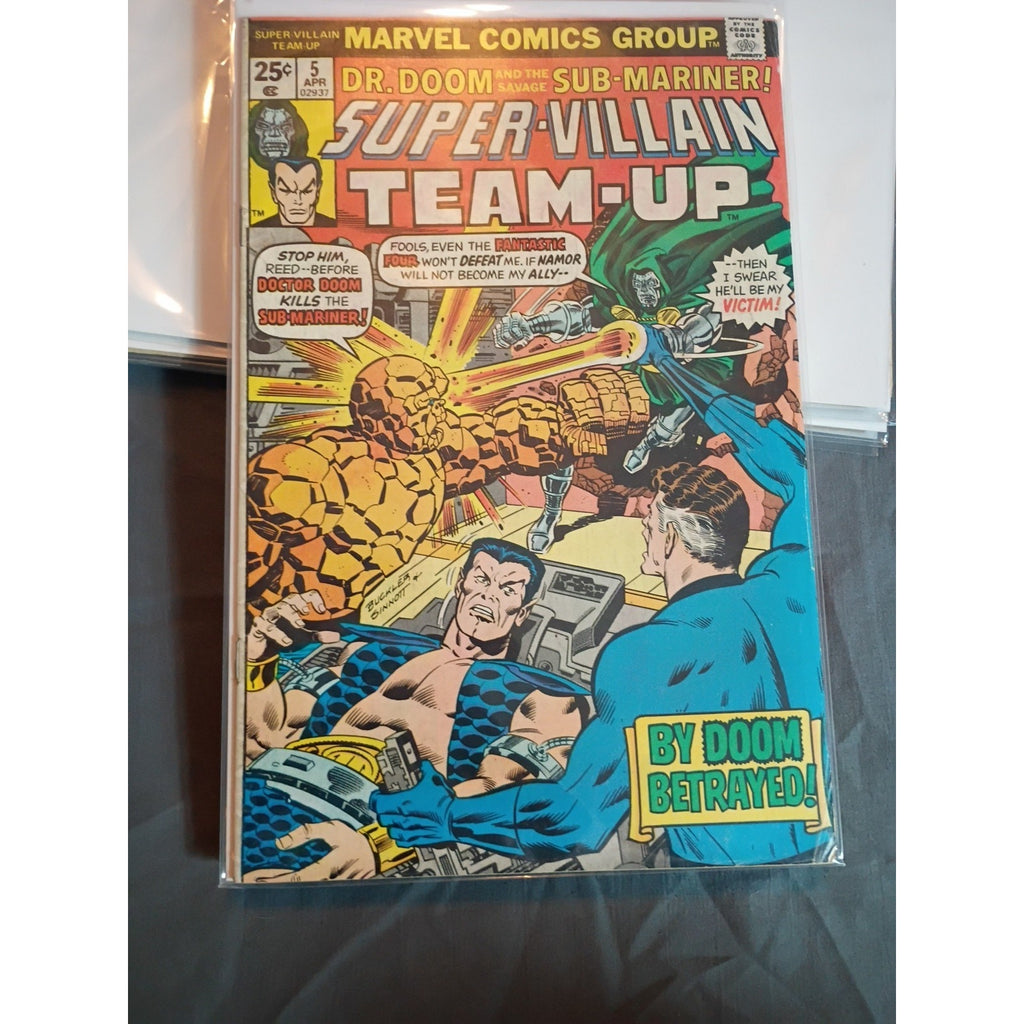 Super-Villain Team-Up #3-7 Lot Of 5 ~ 1975 Marvel Comics FN TO FN+ 25¢ Comics