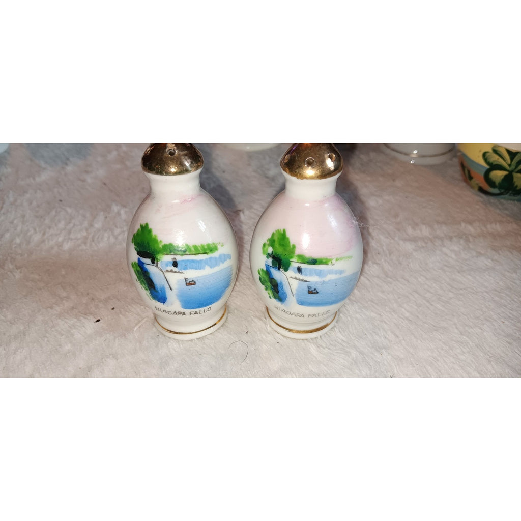 Lot Of 5 Souvenir Salt And Pepper Shakers