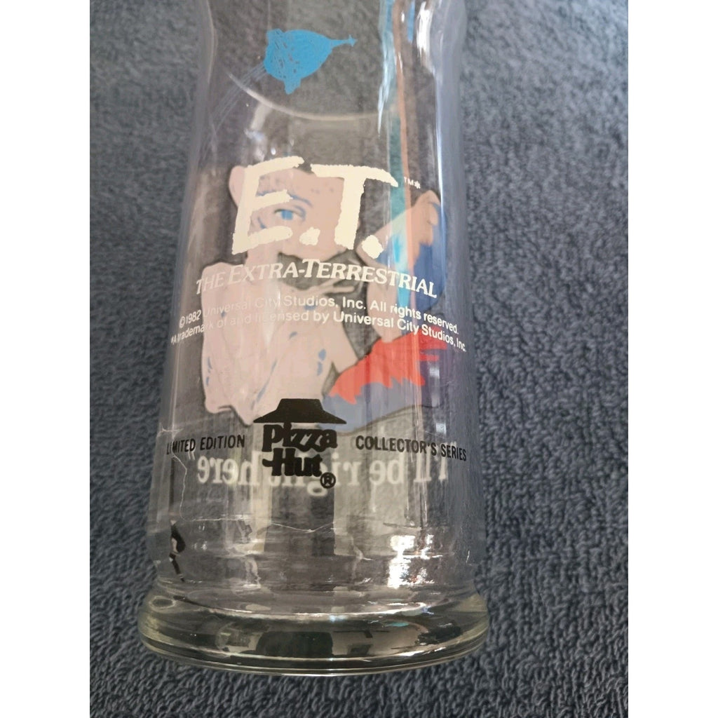 VINTAGE 1982 PIZZA HUT "E.T. The Extra-Terrestrial" Lot of 2 Glasses