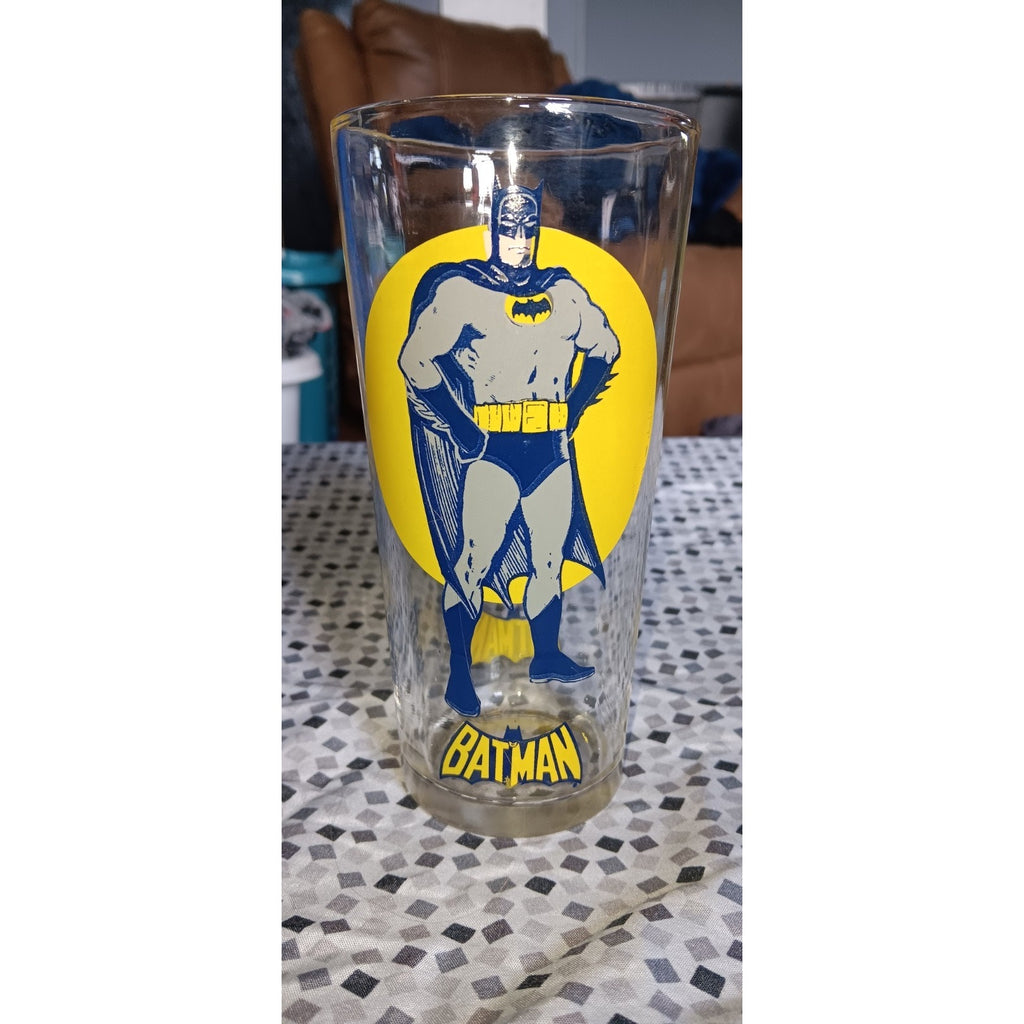Batman 1976 Pepsi Super Series DC Comics NPP Collector's Drinking Display Glass
