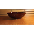 Vintage Marcrest Stoneware Daisy Dot Brown Divided Serving Dish Bowl Ovenproof