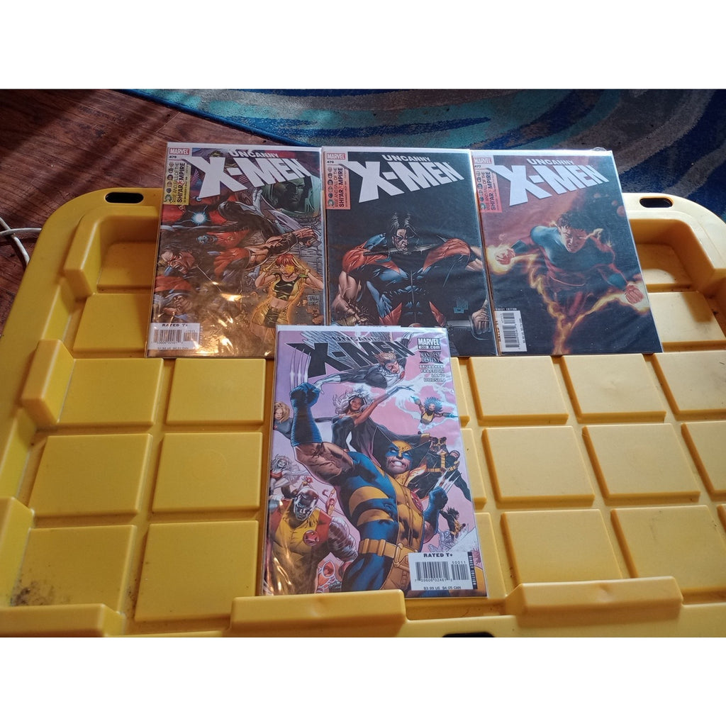 Uncanny X-men 475,476,477, 500 Lot Of 4 2006 Marvel comic lot FN To Vf