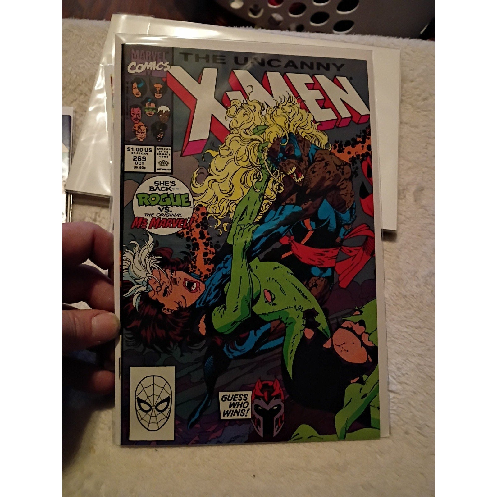 Uncanny X-Men 11 Comic Book Lot - Issue #262,263,267,269,270,276,277,284-287 VF+