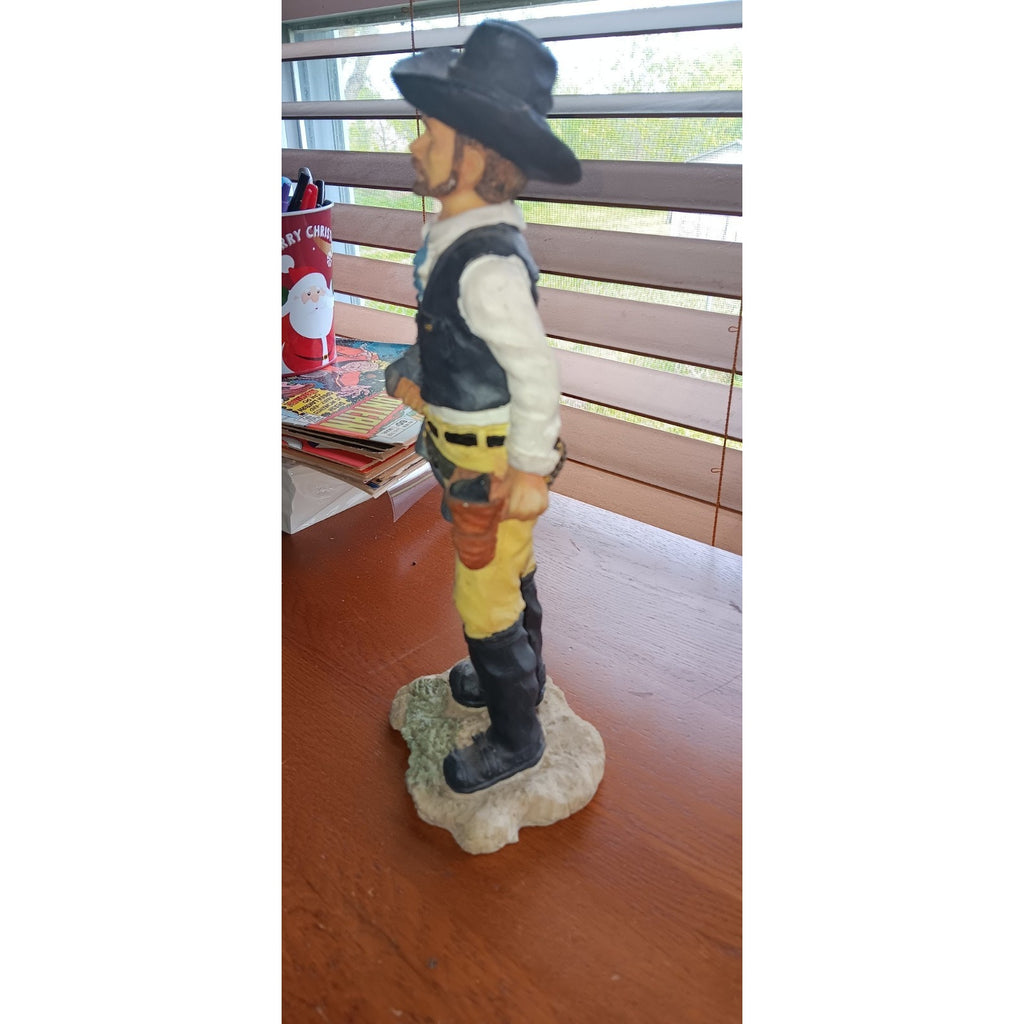 Western Cowboy Standing Figurine - Tall Cowboy Statue For Home Decor