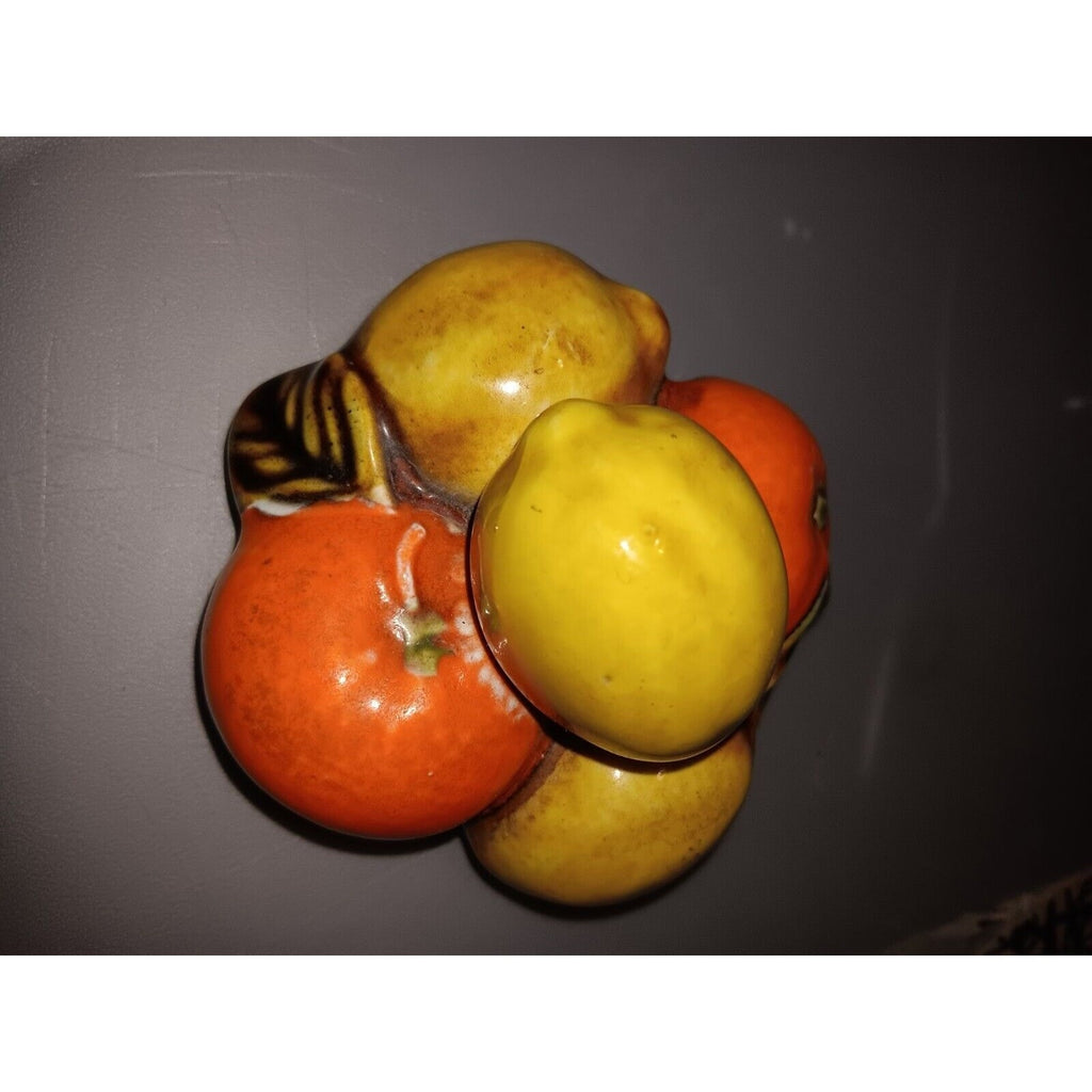 Vintage Inarco Japan E3355 Orange Spice Fruit Basket Canister Pristin Small