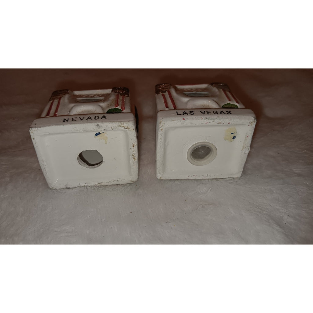 Vintage Ceramic Las Vegas Slot Machine Salt & Pepper Shakers made in Japan