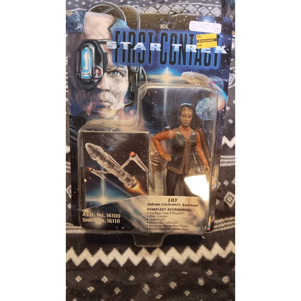 STAR TREK First Contact Lily Zefram Cochrane's Asst Playmates Action Figure 1996