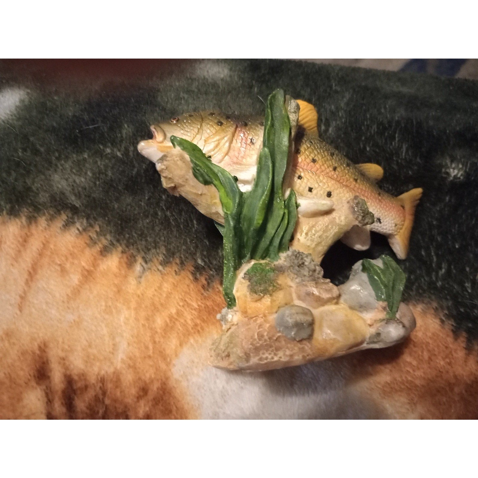 EDC Fishing Minis Set Of 4 Beautiful Resin Fish Sculptures RARE