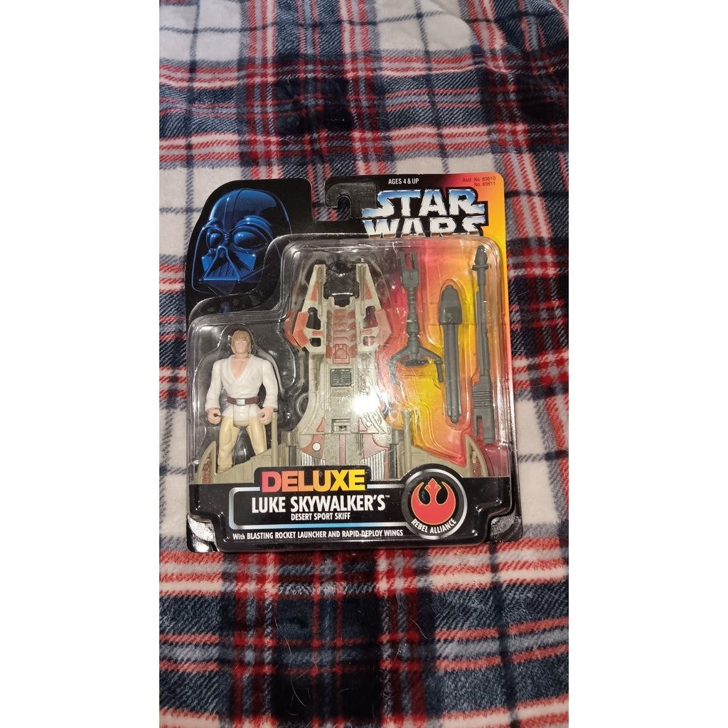 Star Wars Deluxe Luke Skywalker's Desert Sport Skiff Rebel Alliance 1996 NEW