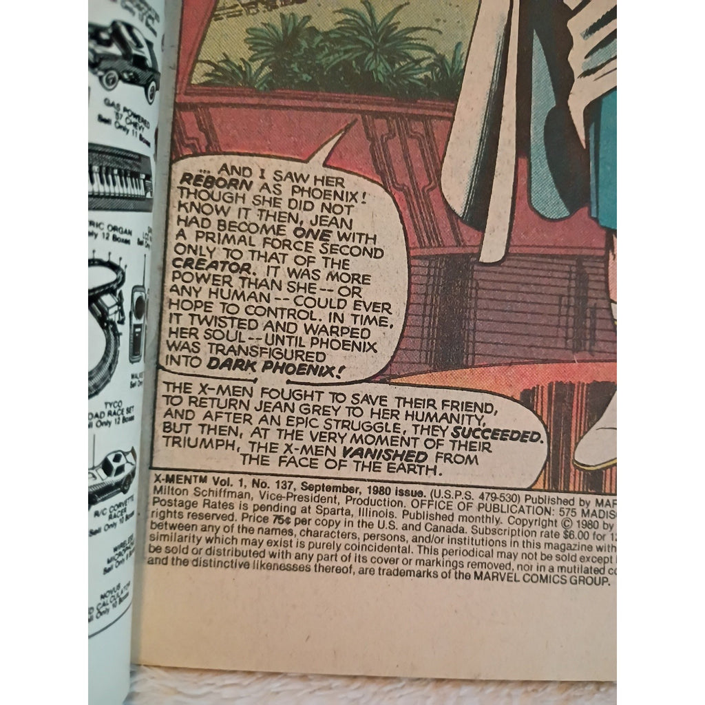 X-Men #137 VF Death of Phoenix Chris Claremont and John Byrne Marvel 1980